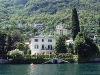 Lakeside view of George Clooney\'s villa Oleandra in Laglio, on Lake Como, northern Italy