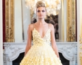 Fovari uses elements of architecture and softness, both seen in this gown with its expressive hoop skirt and its intricate fl oral appliqué, which give it a striking yet airy feel fovari.com @fovariofficial | Photo Courtesy Of Fovari