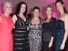 Alyson Geary, director of donor relations at North York General Foundation and breast cancer survivor (centre) poses with core members of her care team including Dr. Donna McRitchie, vice president of medical and academic affairs, Terry Pursell, president and CEO of North York General Foundation and Andrea Ennis and Ann Shook of emergency services