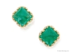 Pair of emerald and diamond earclips by Verdura, estimated to be worth between US$100,000 and US$150,000 | Photos Courtesy Of Sotheby’s
