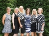 Guest\'s enthusiastically follow the zebra print dress code