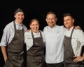 Chef Bangerter (second from right) and his team at Langdon Hall (from left) Daniel Angus, Rachel Nicholson and Philippe de Montbrun | Photos Courtesy Of Langdon Hall