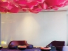 Rashid’s work is the definition of ultramodern. This lounge area in Berlin’s Nhow Hotel, for example, is furnished with curvy couches and chairs, while a rippling pink ceiling protrudes in fluid shapes. Photography by Lukas Roth