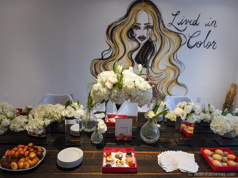 The chicly decorated second floor of LAC + CO was taken over by a table full of sweets