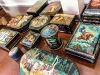 Russian lacquer boxes, mostly from the 1960s and part of an Expo 67 purchase, are one of several art forms Mogelonsky enjoys collecting