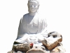 A simple Buddha is a welcoming emblem for meditation.