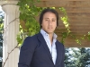 Marco Guglietti takes in the outdoors on his terrace.