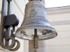 A Giacomo Bianchi piazza is adorned with heritage Italian pieces such as this church bell that chimes daily.