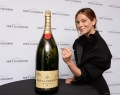 Richard Roundtree of Moving On and Michelle Monaghan of Nanny were just two of several stars to autograph a Moët & Chandon bottle to be auctioned off to raise funds to support the cause | Photo Courtesy Of TIFF