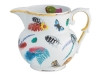 The Caribe collection pitcher, coffee cup and saucer with gold and platinum outlines