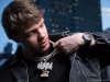 Throughout quarantine, Murda has been working on various projects to support upcoming musicians | Shirt and jacket - Palm Angels, available at Nordstrom | Photo by Jesse Milns Watch - Roger Dubuis, available at Royal de Versailles Jewellers | Photo by Jesse Milns