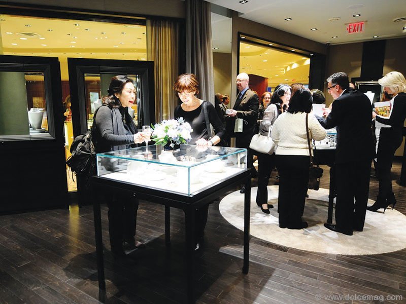 Clients browse a stunning collection of exclusive Van Cleef & Arpels pieces