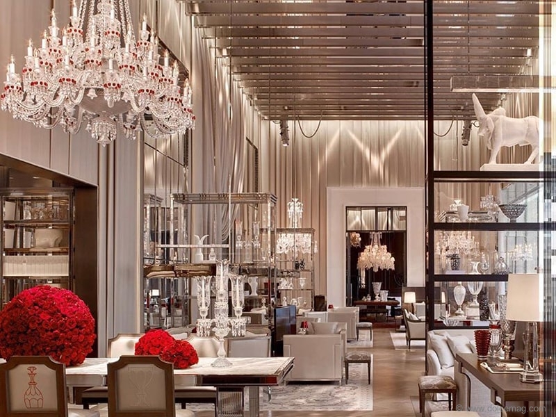4. A true Manhattan energy comes from the shimmering atmosphere inside Baccarat Hotel and Residences.