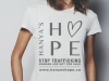 11. Hanya's Hope t-shirt: Proceeds from online and retail T-shirt purchases will be put towards the non-profit’s goal of ending child trafficking, worldwide | www.hanyashope.ca