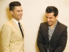 Designers Gianni Falcone and Mike Derderian at a trunk show at Holt Renfrew in Toronto. (Photography by Jesse Milns)