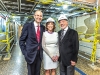 Mount Sinai Hospital Foundation CEO Kevin Goldthorp and Peggy and Phillip DeZwirek stand in the main lobby of Mount Sinai, where phase 3 of the Campaign to Renew Sinai is underway. Over the years the DeZwireks have donated over $6 million to the hospital in support of its capital redevelopment project