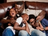 Family man Jarvis Green with his three children:  Toi, Janya and Terrence.