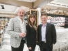 Frank Luchetta, president of Pusateri’s, Ida Pusateri, owner of Pusateri’s, and John Mastroianni, VP of merchandising at Pusateri’s