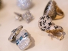 With the exception of the custom-designed cushion-cut diamond earrings, all pieces are from Lou Goldberg Jeweller Toronto