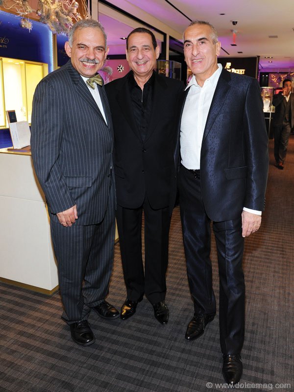 Adom Knadjian, president, Backes and Strauss; Mike Shay, co-owner, Royal de Versailles; and Hratch Kaprielian, CEO, Franck Muller