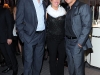 Royal de Versailles co-owner Gail Burnett (centre) with Toronto Argonauts footballers Mike Bradwell (left) and Chad Owens