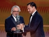 Robert De Niro accepts the Screen Actors Guild Life Achievement Award from Leonardo DiCaprio onstage during the 26th Annual Screen Actors Guild Awards at The Shrine Auditorium | Photo by Kevork Djansezian