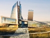 A concept for a museum in Edmonton’s river valley. Oboh feels the area is underutilized and that a development such as this can “activate” and “animate” the area