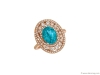 LE VIAN: From the brand’s Milestones Collection, the Blueberry Zircon™ and Vanilla Diamond® Ring uses a pattern of alternating-sized diamonds and the large gem in the middle to create an eye-catching piece | Photo courtesy of Le  Vian