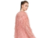 Rose pink crystal appliqué feather tulle cape - www.jennypackham.com | Photo by Iakovos Kalaitzakis