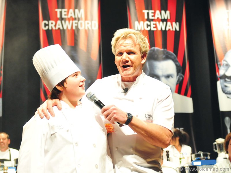 Gordon Ramsay gets some timely advice from an up-and-coming chef.