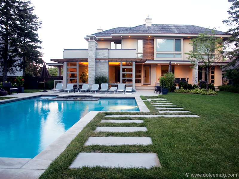 Thornhill, Canada: Modern architecture meets the warmth of traditional design in this 8,016 sq. ft. home. Price Upon Request.