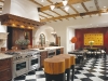 A combination of motifs and eclectic design gives de Giulio Kitchen Design a unique and inviting ambience.