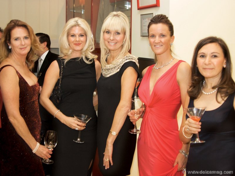 Linda Kitchen; Lindsay Berry; Kelly Barnicke; Dee Dee Hannah and Angela Feldman celebrate at the Bloor St. Entertains charity dinner, hosted by Rémy Martin Cognac and Ferrari Maserati of Toronto.