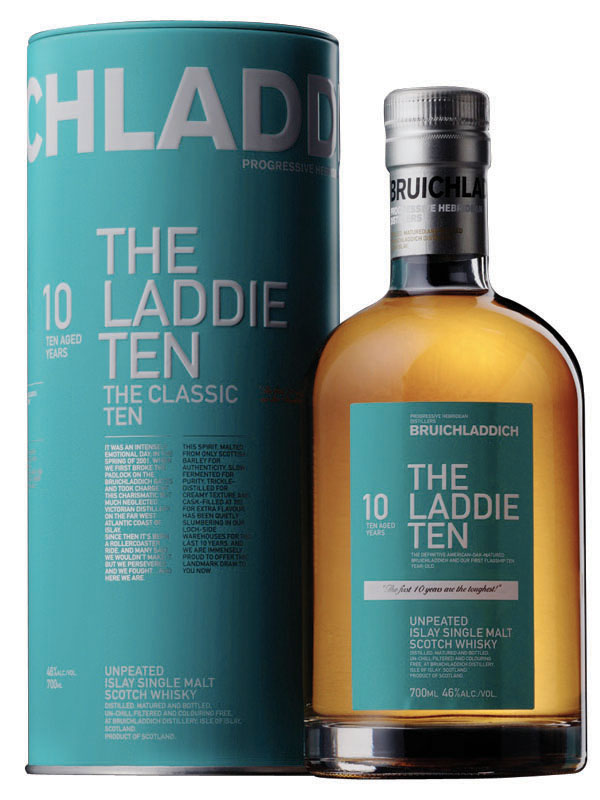 The Laddie 10 celebrates Bruichladdich’s 10-year anniversary of the distill...