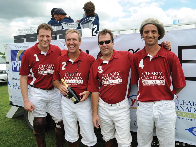 Team Genovese in the Polo for Heart winner’s circle.