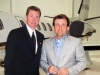 Venture capitalist Robert Herjavec with retired Canadian professional ice hockey player, Wayne Gretzky.