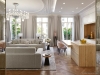 Each room is exclusively styled in this exceptional location: the designer and decorator played with the signature Haussmannian style to create a warm and inviting family home | Photo by Francis Amiand