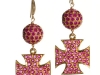 Rubies can be a girl’s best friend too: You’ll shine in these Maltese Cross Earrings inspired by the cathedrals in Malta. www.vivre.com Photography Courtesy Of D’Orazio & Associates