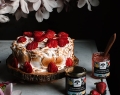 Strawberry Cardamom cake with Zerillo strawberry jam And toasted Meringue frosting | Photo By Betty Shin Binon