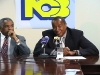 Michael Lee-Chin speaks at a National Commercial Bank press conference.