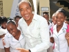 Michael Lee-Chin is in his element at an event for the National Commercial Bank Foundation in Jamaica.