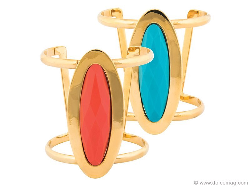 Perfect for a monochromatic swimsuit, these colourful cuffs add a much-needed punch of colour. www.vivre.com