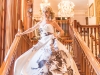 Ball gown, Rubin Singer; earrings, Balmain
