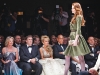 Former lieutenant-governor of Ontario Hilary Weston, Edward Rogers, Suzanne Rogers and Oscar de la Renta enjoy a fashion show at Suzanne Rogers Presents: Oscar de la Renta