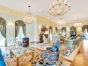 Lounge and family room adorned with French-quarter design | Photos by Douglas Elliman