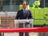 Sam Mizrahi of Mizrahi Developments addressing investors, media and friends