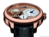 F.P. Journe Invenit et Fecit: Tourbillon Souverain Calibre 1519, dial formed by the 4N gold bridges engraved, painted, and decorated with “clous de Paris” guilloche, with a grand feu enamel hour dial at 3 o’clock in 18-karat white gold