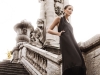 Sometimes the perfect accoutrement is a bold one. This season, dazzling arm warmers take the place of statement sleeves Dress, trousers, shoes & earrings: CÉLINE