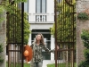 Francesca Bortolotto Possati, chairwoman and CEO of the Bauers Hotel Group, stands at the gates of Villa F, one of the various properties she’s added to the Bauer umbrella over the years.