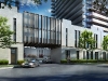 This exterior rendering of the Urban Townhome Collection displays its modern-meets-luxurious design